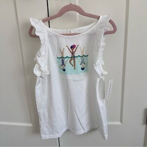 Janie and Jack White Ruffle Sleeve Top